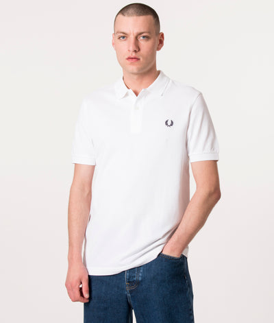 Plain M6000 Polo Shirt Black/Chrome | Fred Perry | EQVVS