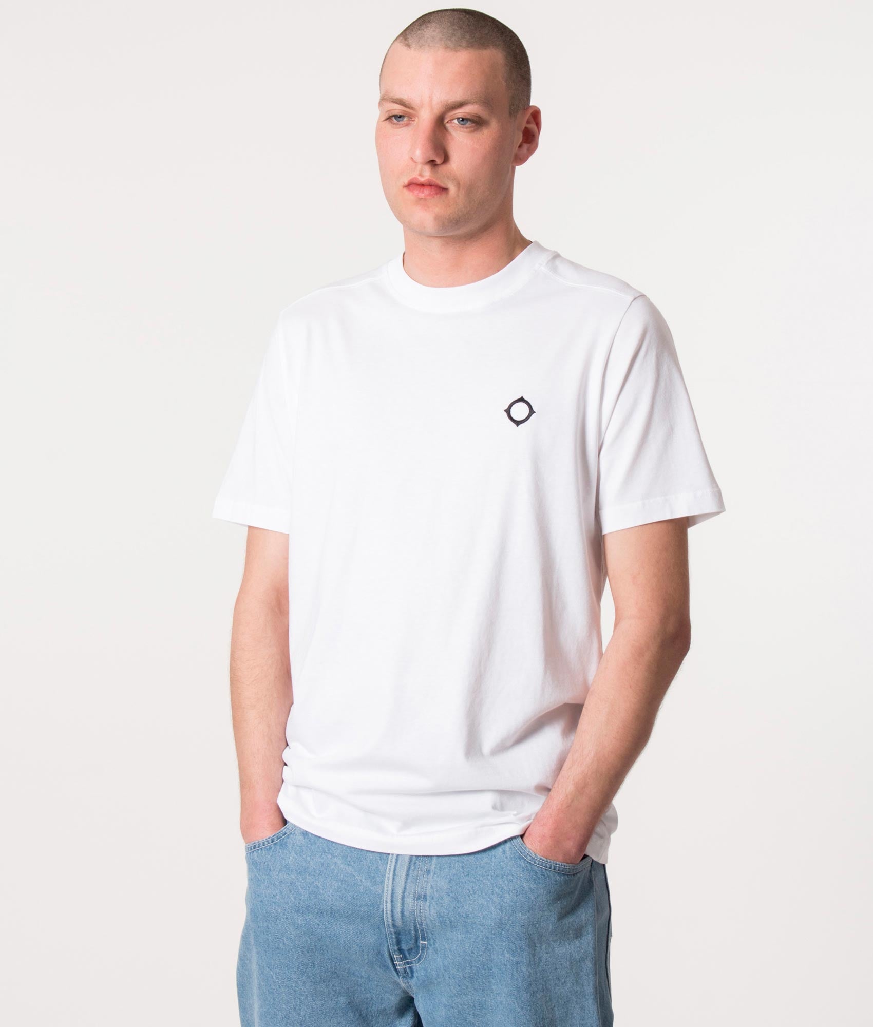 MA.Strum Mens Icon T-Shirt - Colour: M100 Optic White - Size: Large