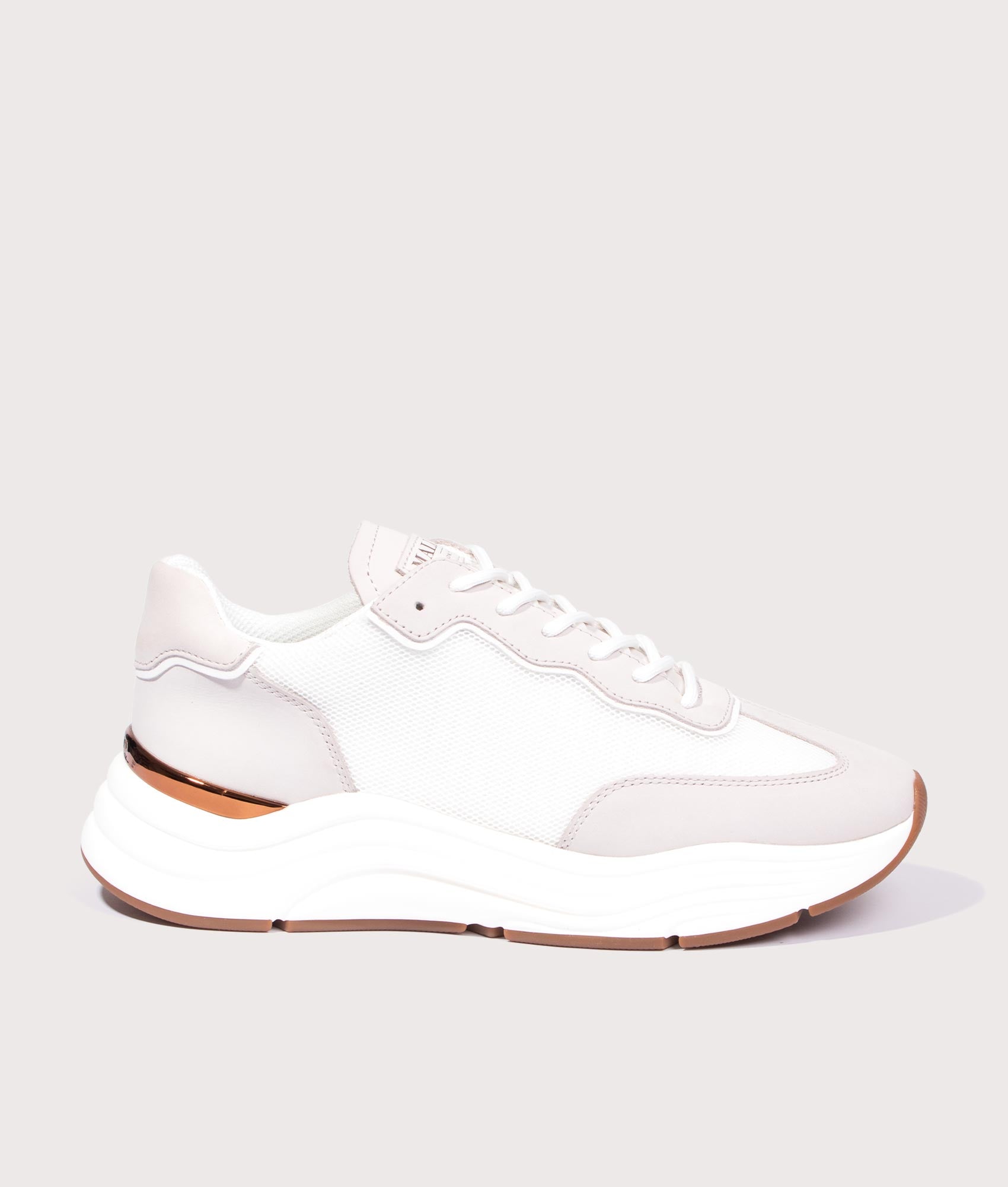 Mallet Mens Packington Gum Trainers - Colour: WHTSND White Sand - Size: 9