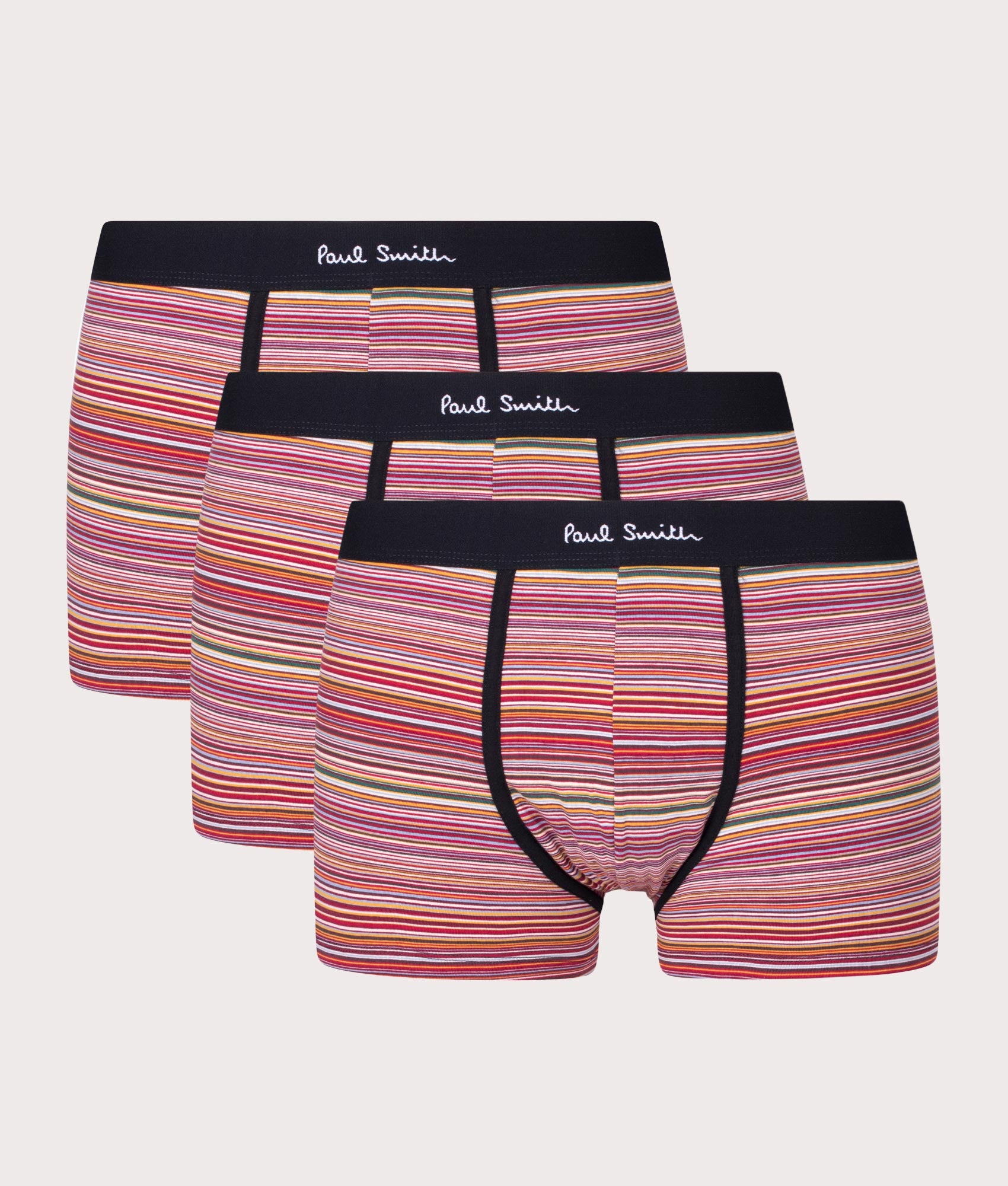 PS Paul Smith Mens Three Pack of Signature Stripe Trunks - Colour: 92A Multi - Size: XL