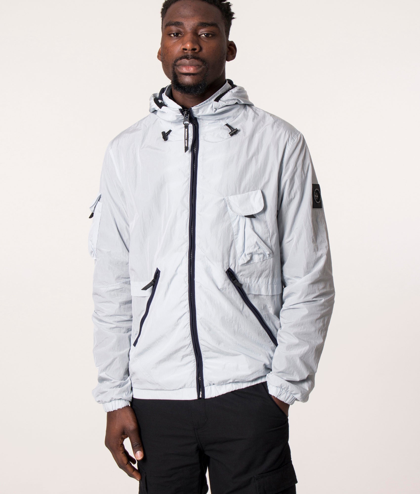 Scudo Nylon Jacket Dolphin Grey | Marshall Artist | EQVVS