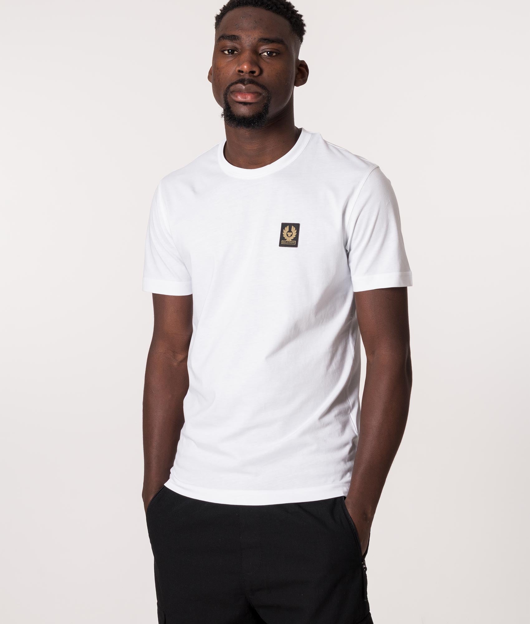 Belstaff Mens Belstaff T-Shirt - Colour: 10000 White - Size: XXL