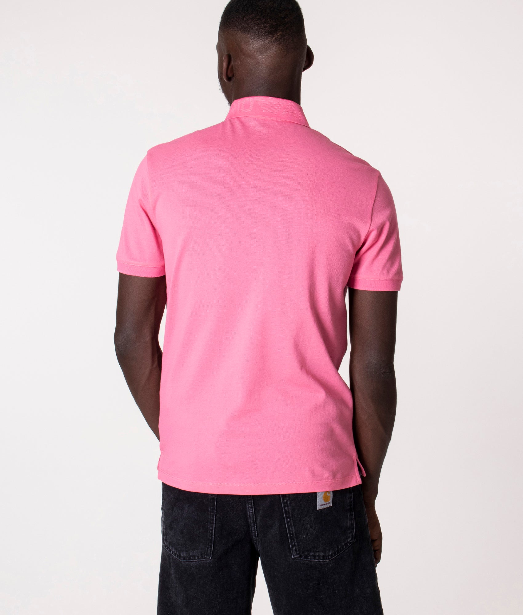 Collar Logo Polo Shirt Antique Pink | Emporio Armani | EQVVS