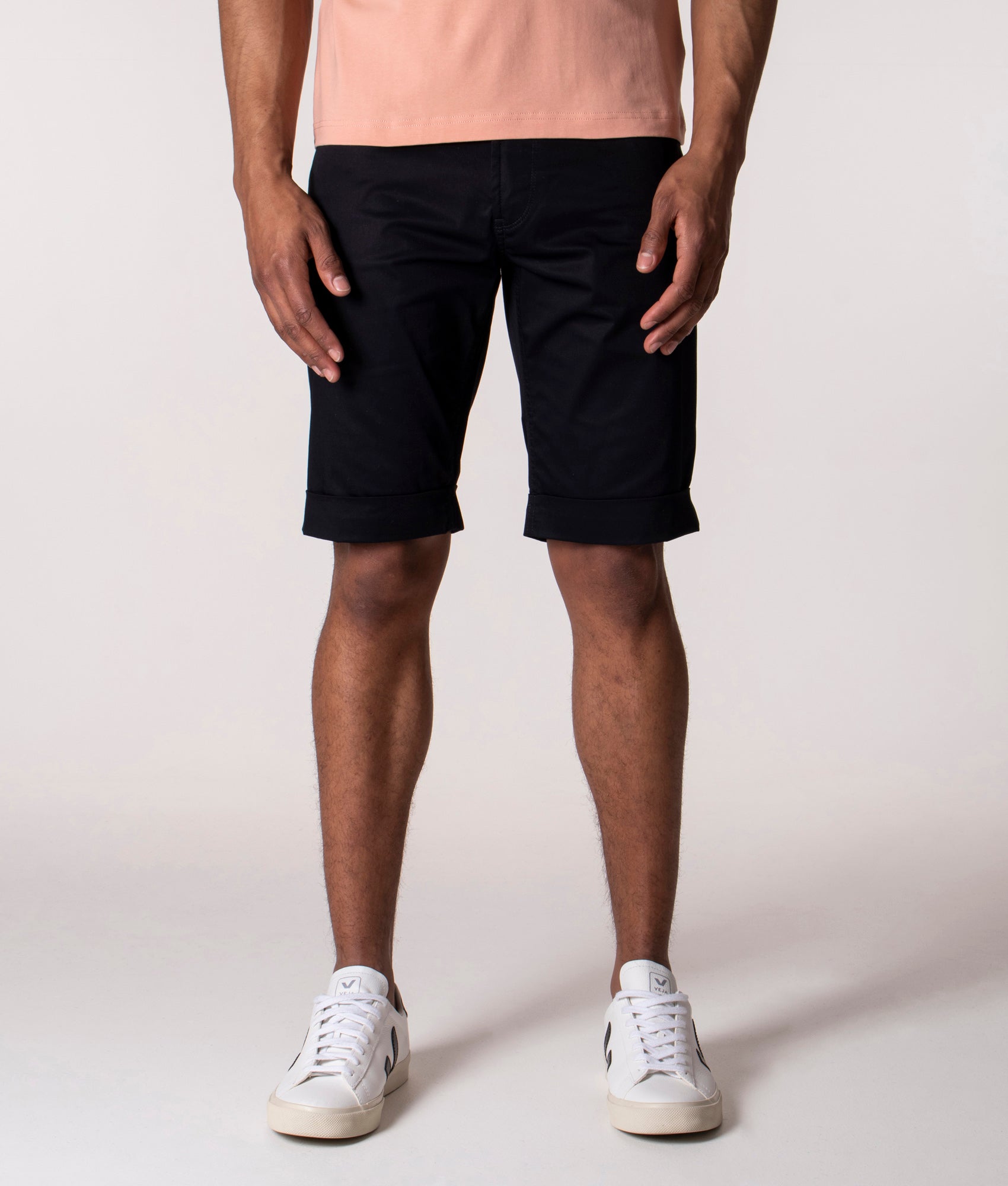 Slim Fit Bermuda Shorts Navy | Emporio Armani | EQVVS