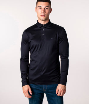 Slim Fit Long Sleeve Polo Shirt | Emporio Armani | EQVVS