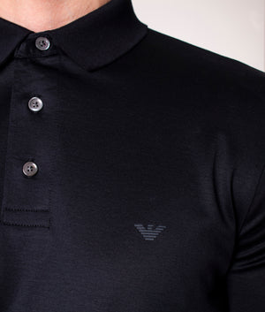 Slim Fit Long Sleeve Polo Shirt | Emporio Armani | EQVVS