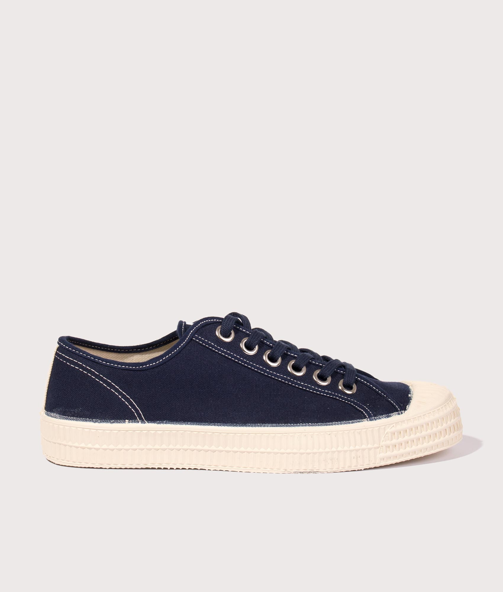 Novesta Mens Contrast Stitch Star Master - Colour: 27 Navy/99 Beige/106 Ecru - Size: 9