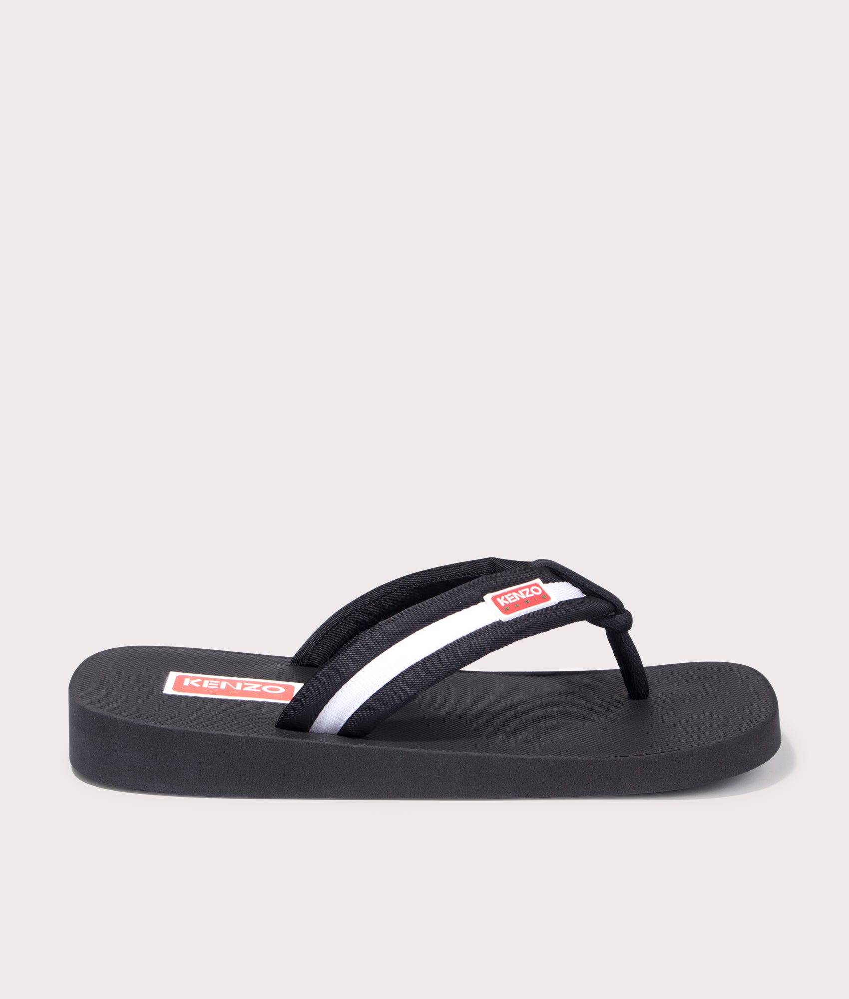 KENZO Mens Setta Mule Flip Flops - Colour: 99 Black - Size: 8