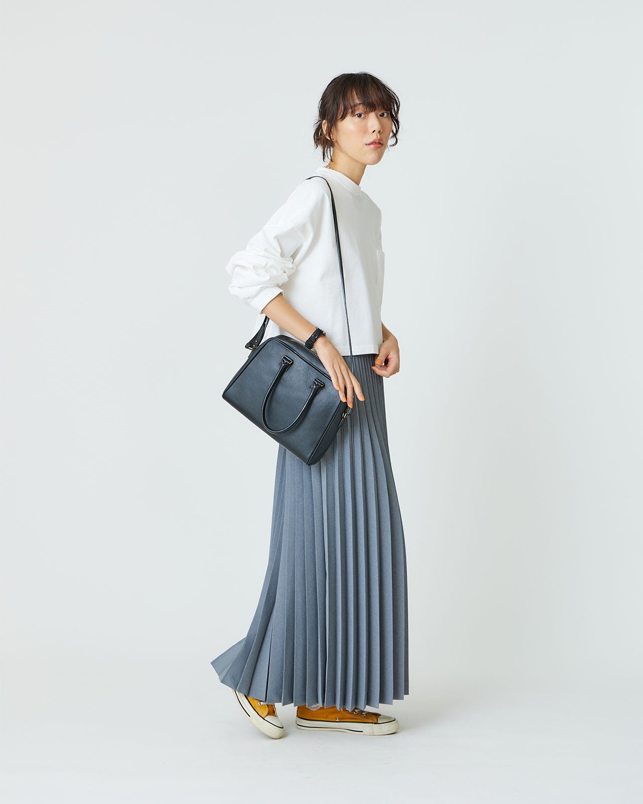 豪華 – Shinzone MASU SKIRT 23SS PLEATS PLEATS SKIRT BLACK プリーツ