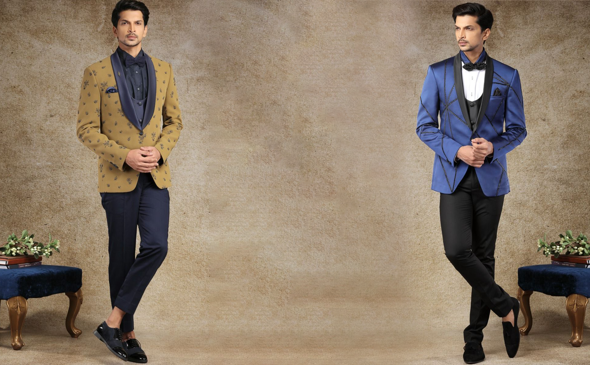 Beyond Black: Daring Dash with Bold Tuxedo Colors for the Indian Groom ...