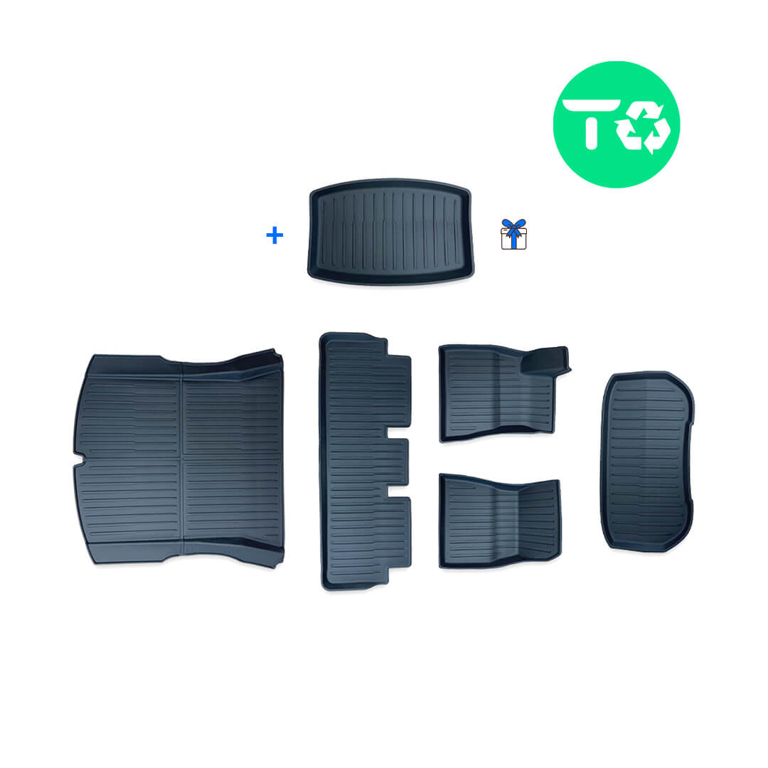 TOPABYTE Komplettset für Tesla Model 3 Highland 2024 Sitzbezug vorne und  hinten Autositzkissen-Schutzpolster-Set für alle Jahreszeiten universell