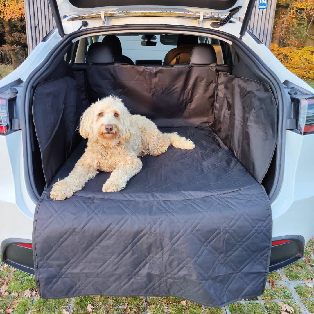 Kofferraum Seitentaschen und Sitzschoner für den Tesla Model Y 