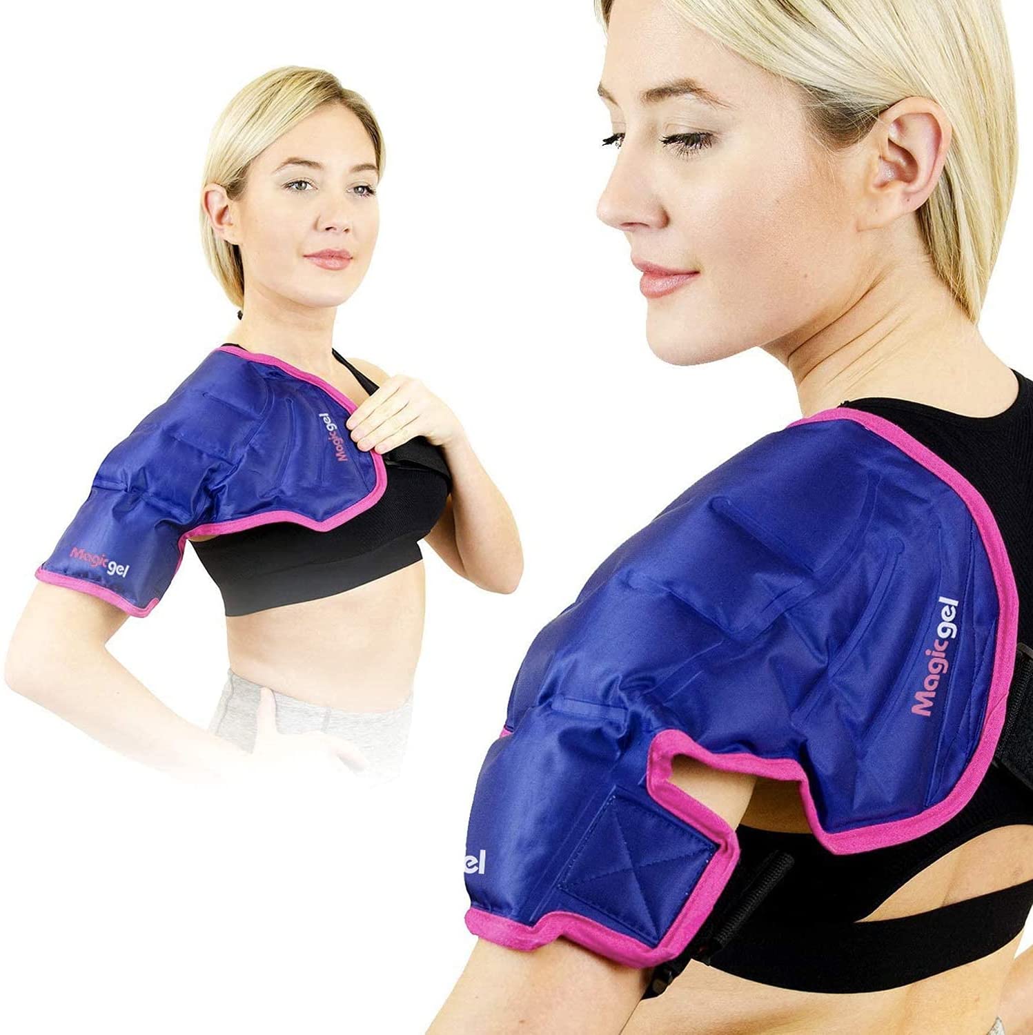 Shoulder Brace for all with ICE PACK includes - Rotator Cuff Support Brace  With Soft Underarm Pad for Shoulder Pain Relief and Compression Sleeve for