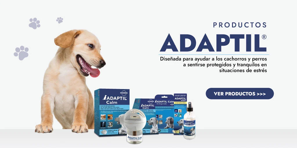 Productos Adaptil para el estrés en los perros, calmantes para perros, feromonas caninas 