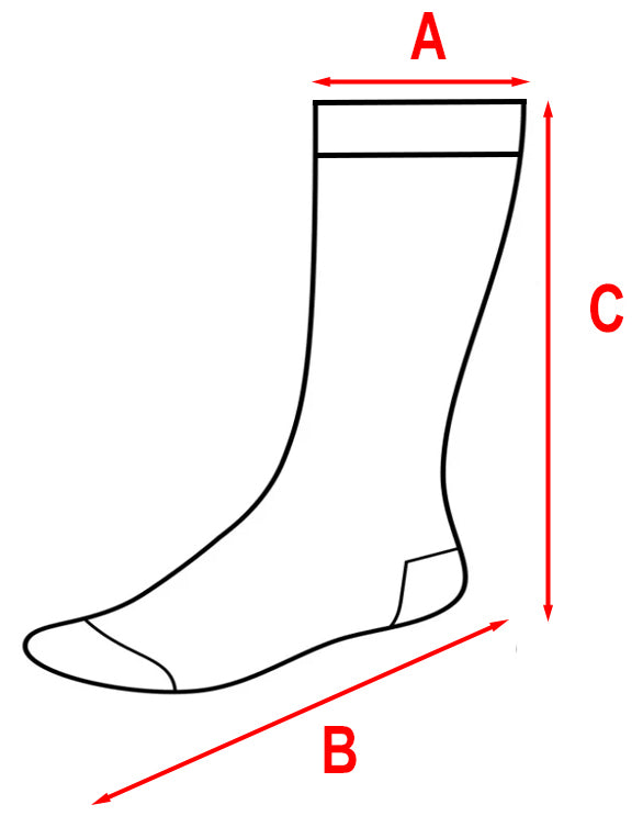 The Pack Aero Socks (Size Chart) – ThePack.sg