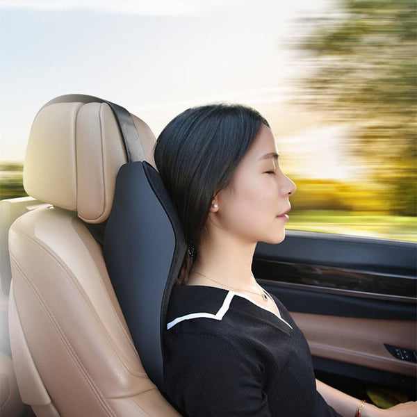 Auto Kopfstütze Taillenkissen 3D Memory Foam Sitzunterstützung kompatibel  mit Home Office Nackenstütze Atmungsaktives Auto Rücken Lendenkissen