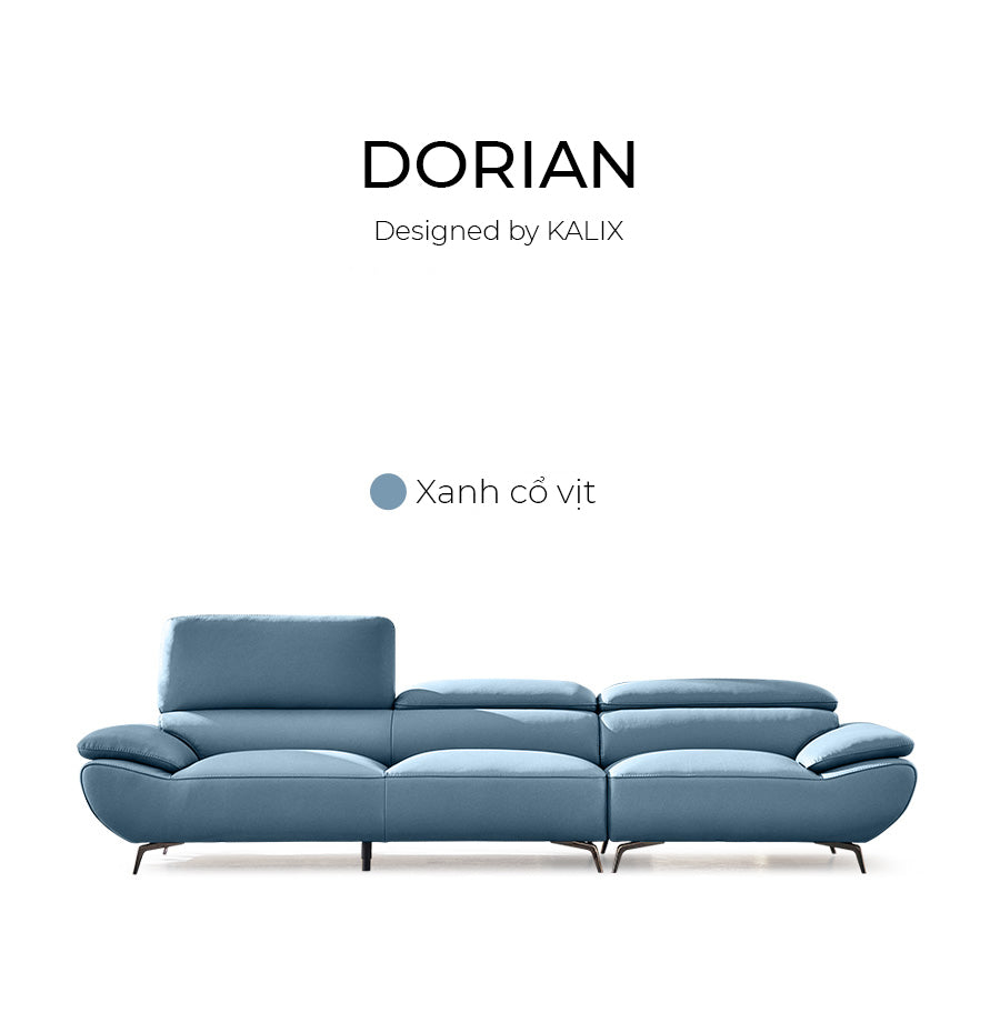 Ghế sofa DORIAN màu xanh cổ vịt