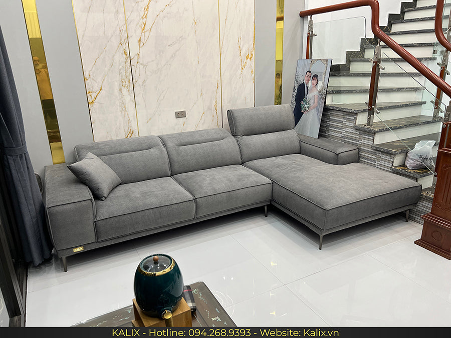 Sofa Milano bọc vải nỉ Hàn Quốc