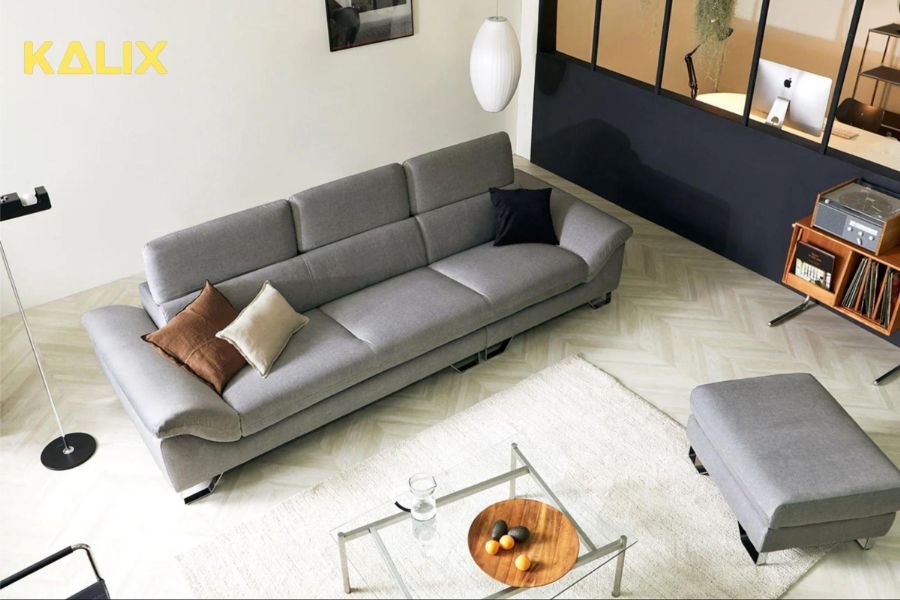 Sofa văng nỉ 3 chỗ tựa gật gù COLIN