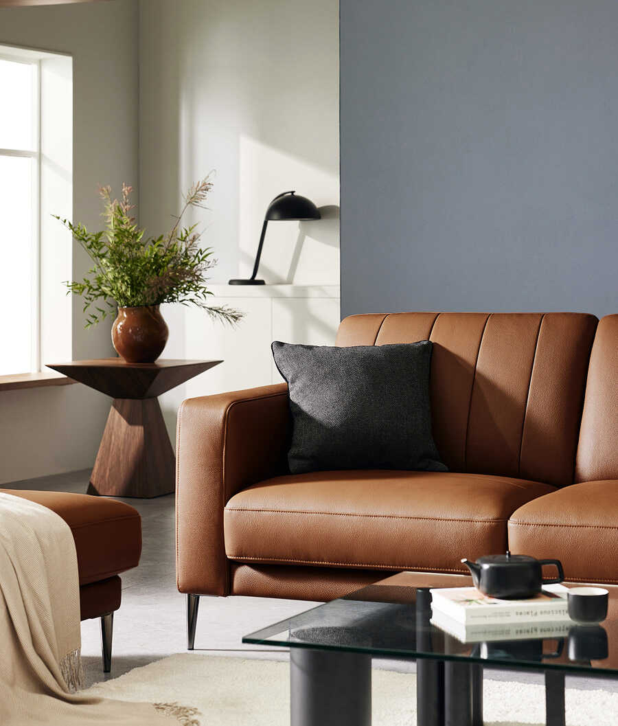 Sofa văng da 3 chỗ tựa liền Dona 37