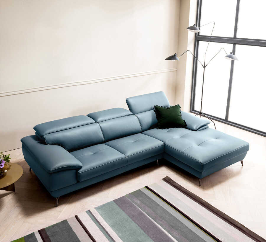 Sofa góc da tựa gật gù Enzo 36