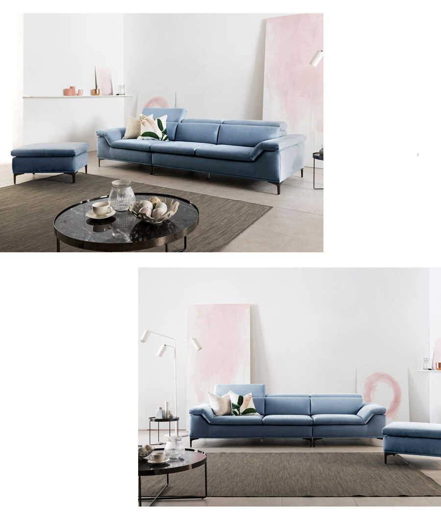 Sofa văng nỉ 3 chỗ tựa gật gù Fortuna 16