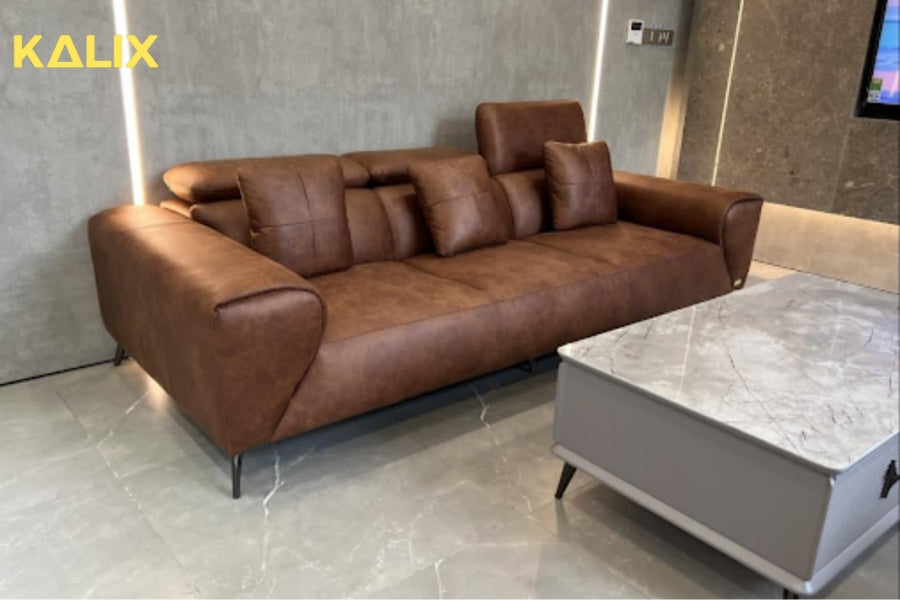 Hình Ghế sofa phòng ngủ 3 chỗ tựa gật gù