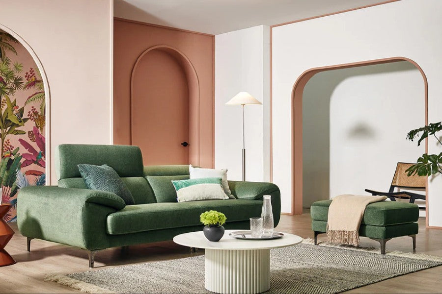 Sofa nỉ có nhiều kiểu dáng, màu sắc cho khách hàng