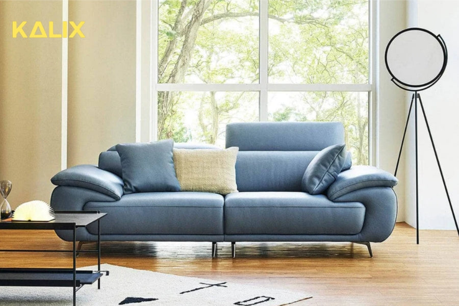 Hình ảnh sofa văng da 2 chỗ tựa gật gù PERRY