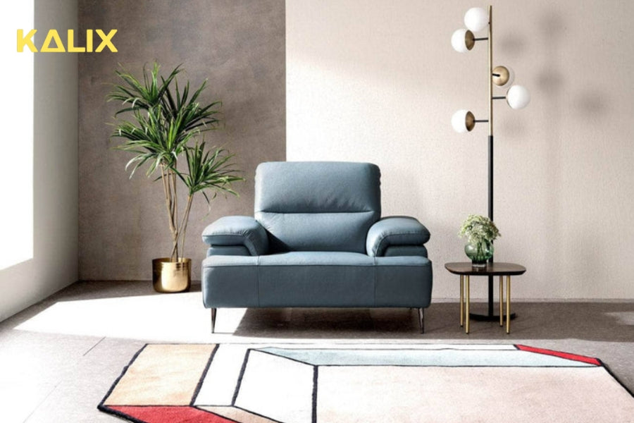 Hình ảnh sofa văng da đơn VESSA tại Kalix