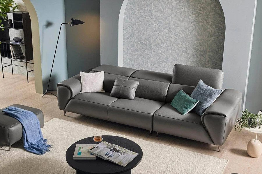 CYRUS - Sofa văng da tựa gật gù có thiết kế vô cùng khỏe khoắn mà không kém phần sang trọng