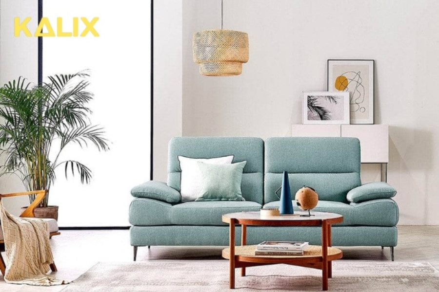 Sofa văng nỉ 2 chỗ tựa liền VERUP