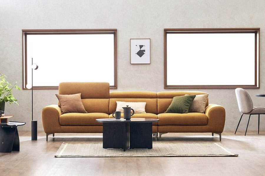 Sofa văng nỉ 3 chỗ tựa gật gù LOTTEPIE