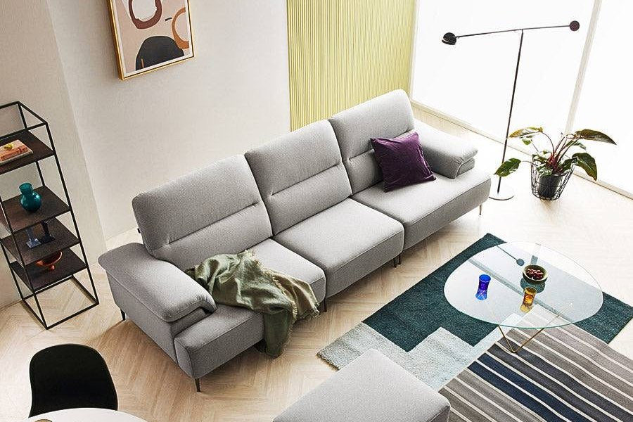 Sofa văng nỉ 3 chỗ tựa liền VESSA