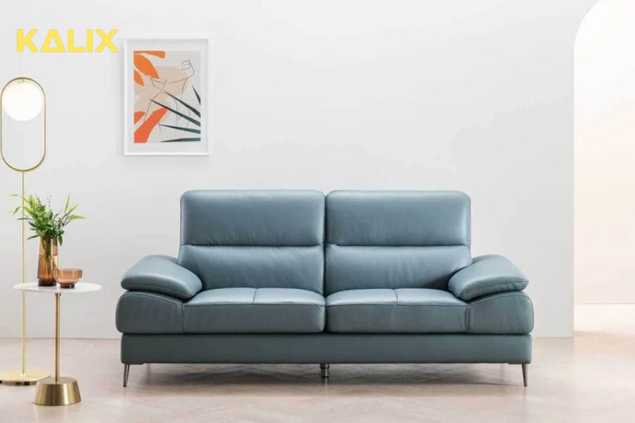 Sofa văng da 2 chỗ tựa liền VERUP