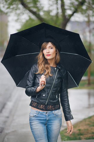 Leather Jacket In Rain