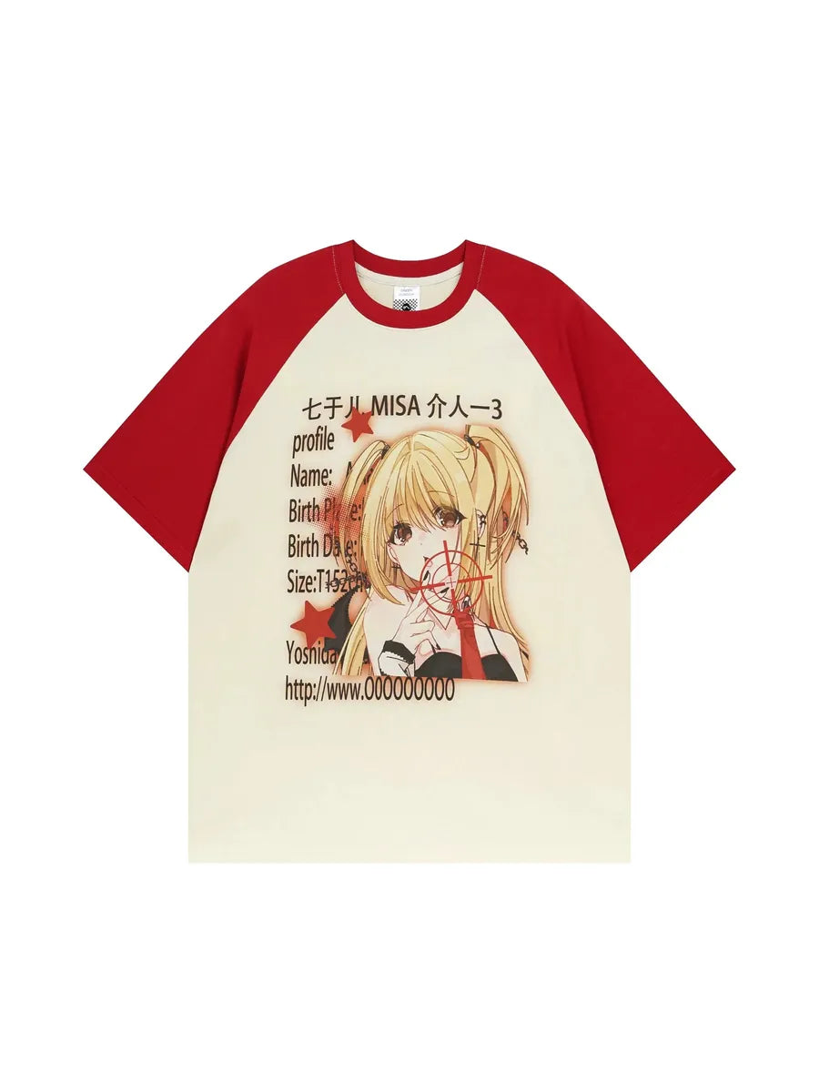 'Misa' Kawaii Streetstyle Anime Girl Shirts