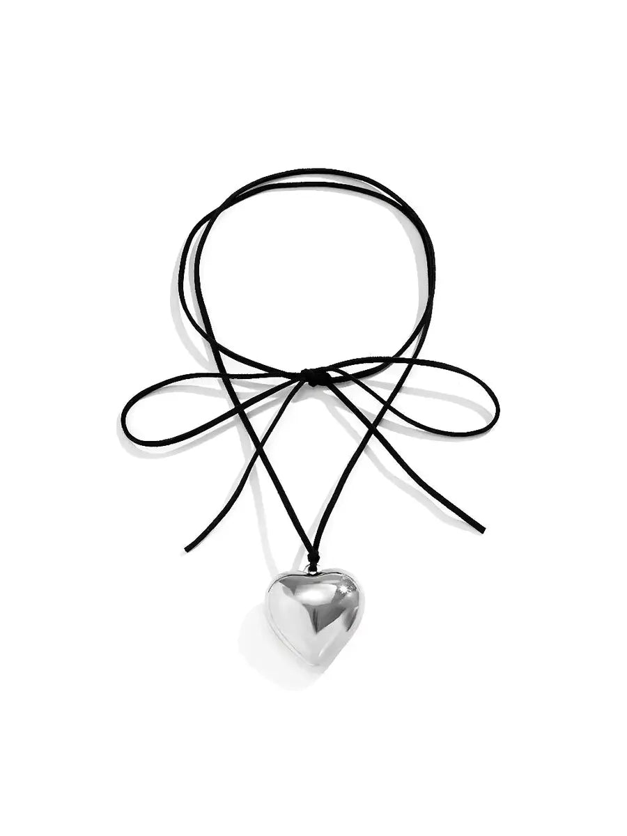 'Pure Love' Y2k Heart Shape Pendant Necklace