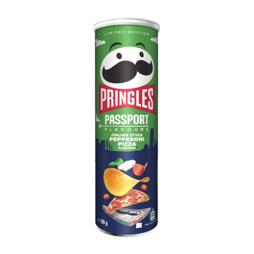 Pringles Passport Italian Style Pepperoni Pizza (UK) – Willy Wacky Snacks