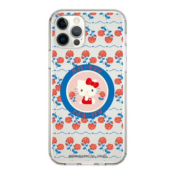 スリムプロテクションケース For Apple Iphone 12 Pro Hello Kitty Kt 昭和レトロ 丸 クリア