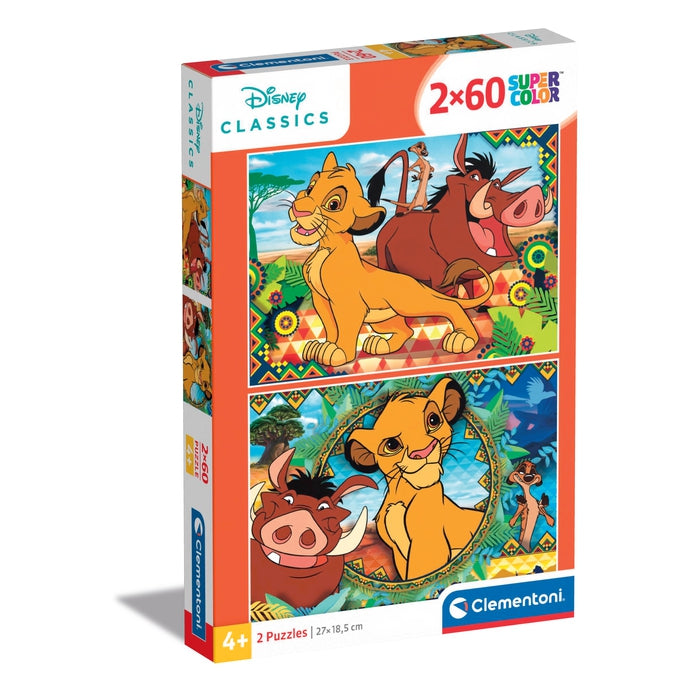 Clementoni Pat'Patrouille-2x60 enfant-boîte de 2 puzzles (60 pièces)  -fabriqué en Italie, 5 ans et plus, 21617, No Color