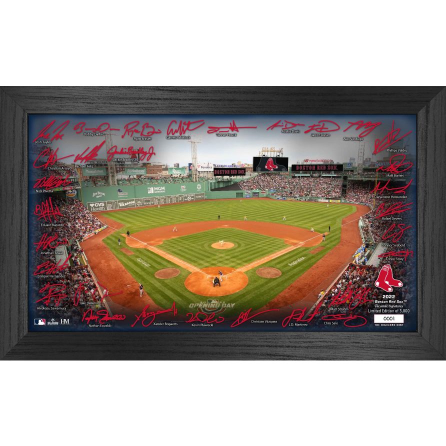 Xander Bogaerts Red Sox Impact Jersey Frame