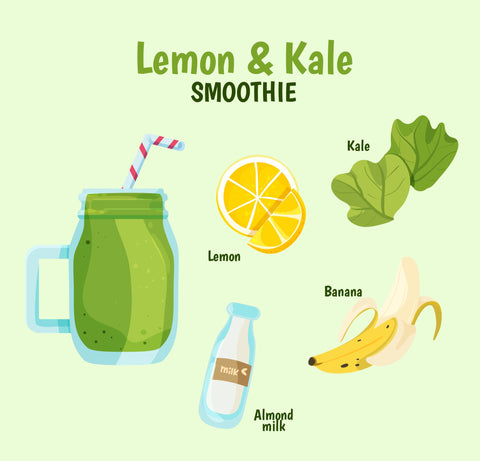 lemon and kale smoothie - smoothie recipes weight loss