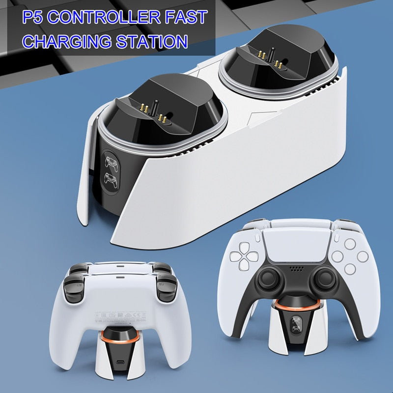 Gamepad Usb Charger For Gamers Fast Charging Portable Dual Dock Statio