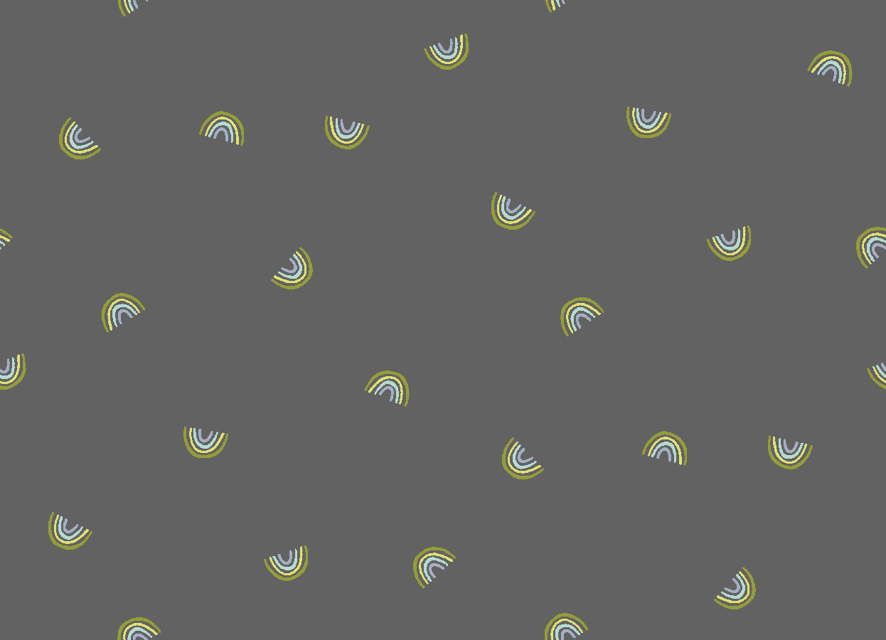 Cotton + Steel Basics - Always Look For Rainbows - Thunderstruck Fabric