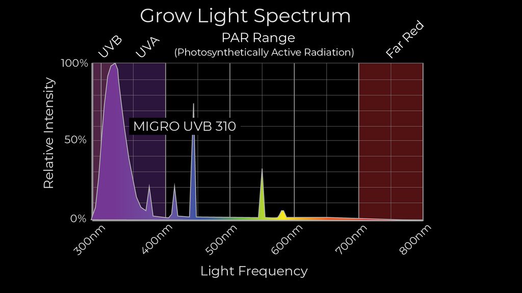 MIGRO 310 UVB spectrum