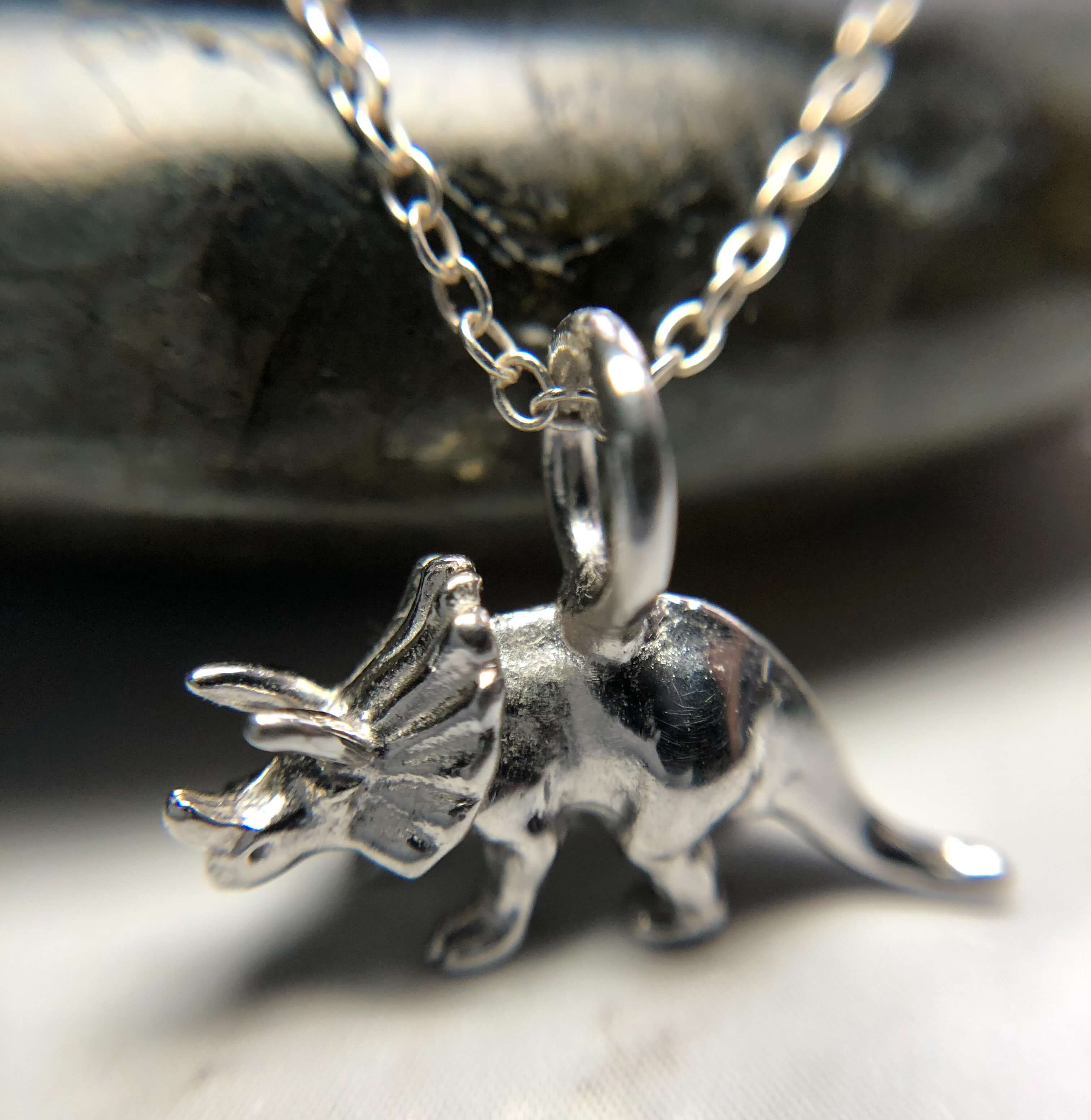 triceratops pendant