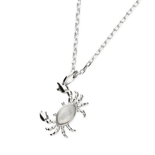 Sterling silver crab on sale pendant