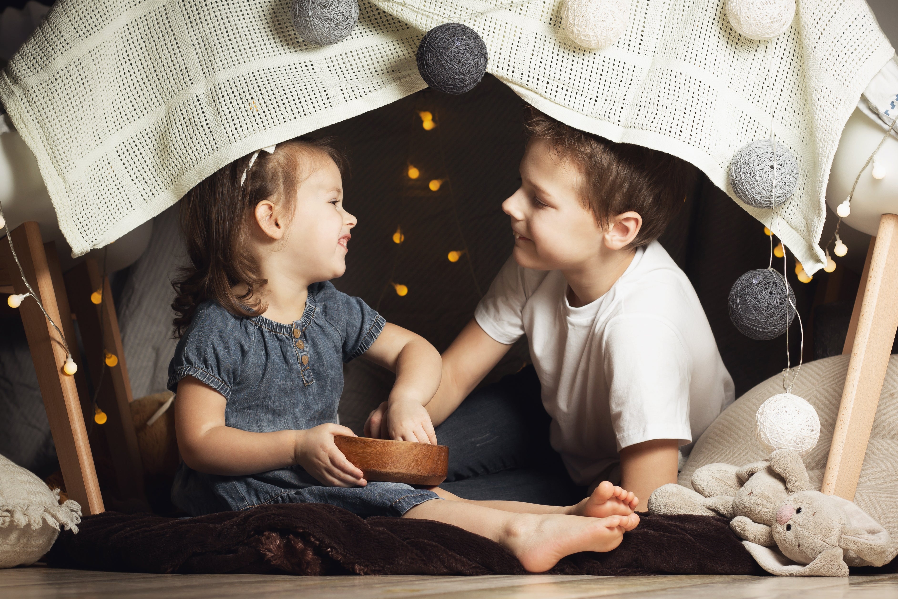 kids playing inside