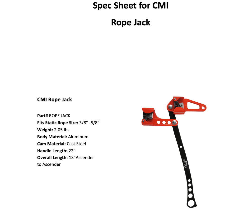 58％以上節約 ASYストアCMI Corporation Rope Jack